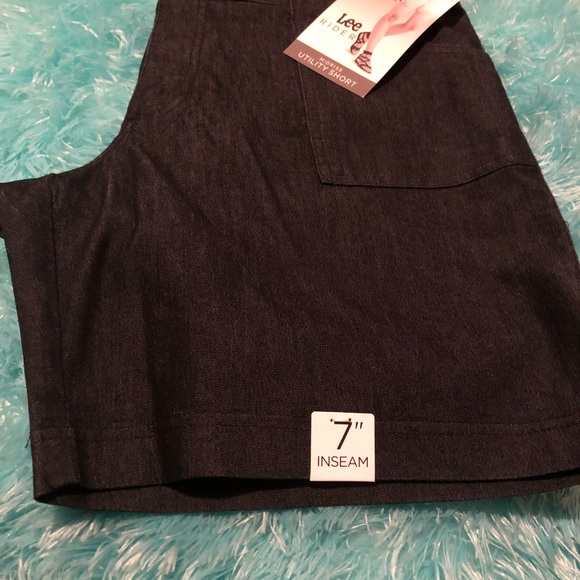 lee riders mid rise utility short